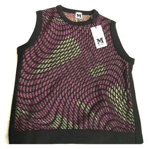 Missoni multi colored sleeveless sweater